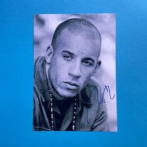 Vin Diesel signed photo authentic autograph with COA