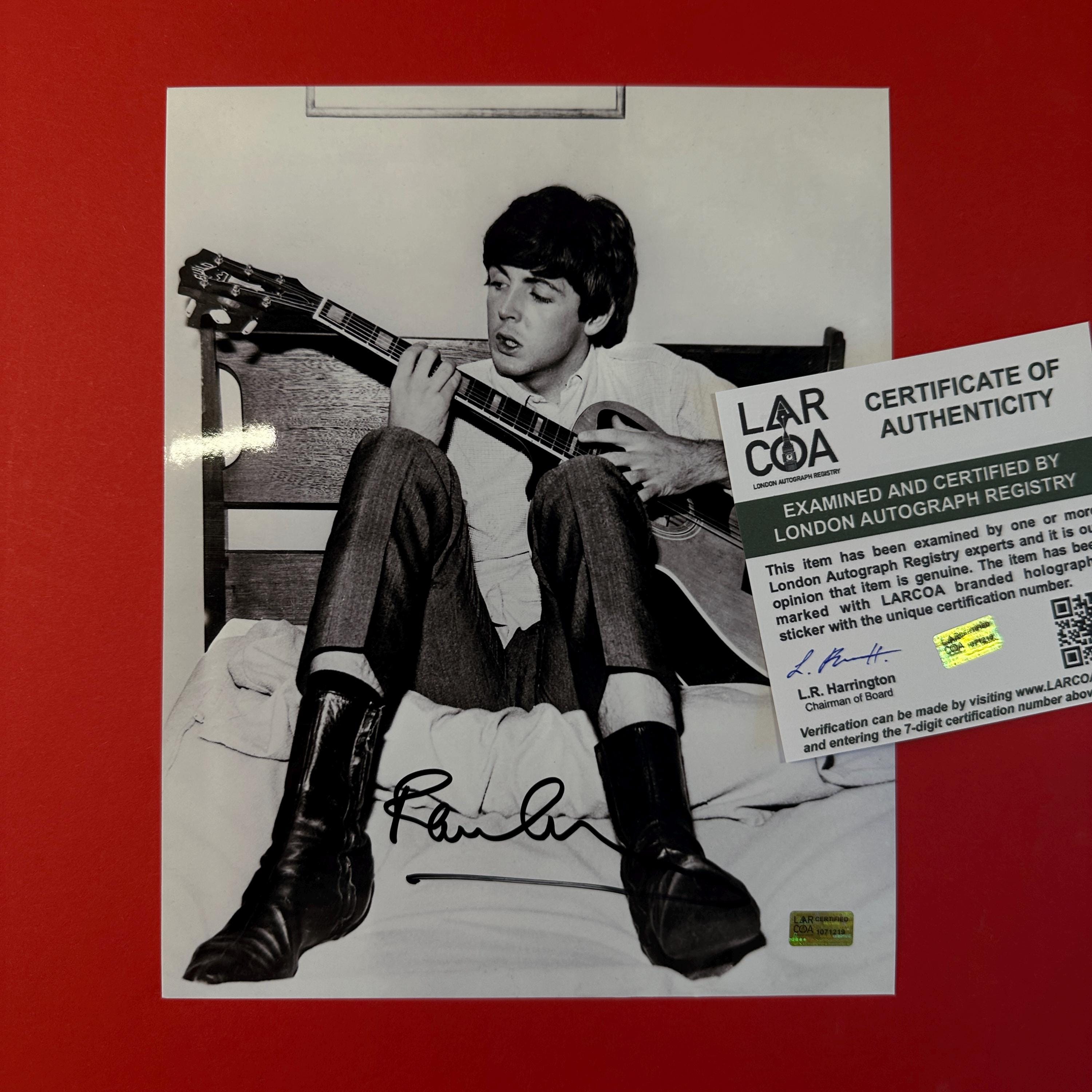 Paul Mccartney Signed Autographed Photo - Etsy