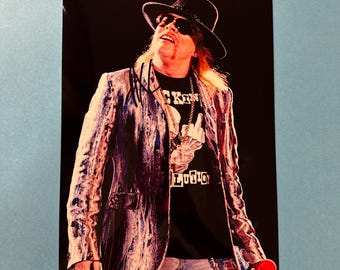AXL ROSE / Guns'N'Roses - 本物の直筆サイン入り写真サイン AXL ROSE / Guns'N'Roses - 本物の直筆サイン入り写真サイン
