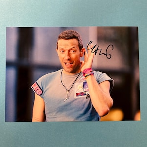 Chris Martin - Coldplay signed photo authentic autograph with COA