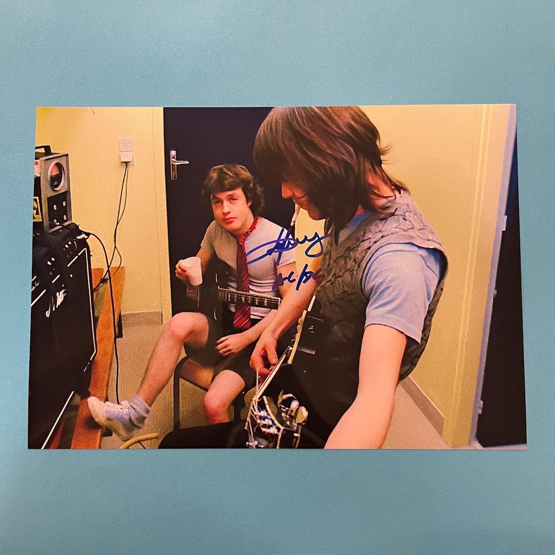 Angus Young AC/DC Signed Photo Authentic Autograph With COA - Etsy