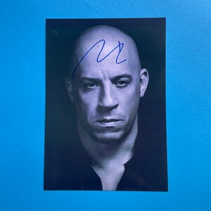 Vin Diesel signed photo authentic autograph with COA