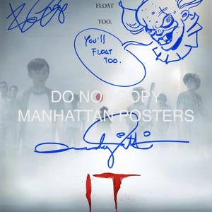 IT: Andres Muschietti, Bill Skarsgard Signed Photo Print AAA+ quality reprint from authentic autographed memorabilia collection