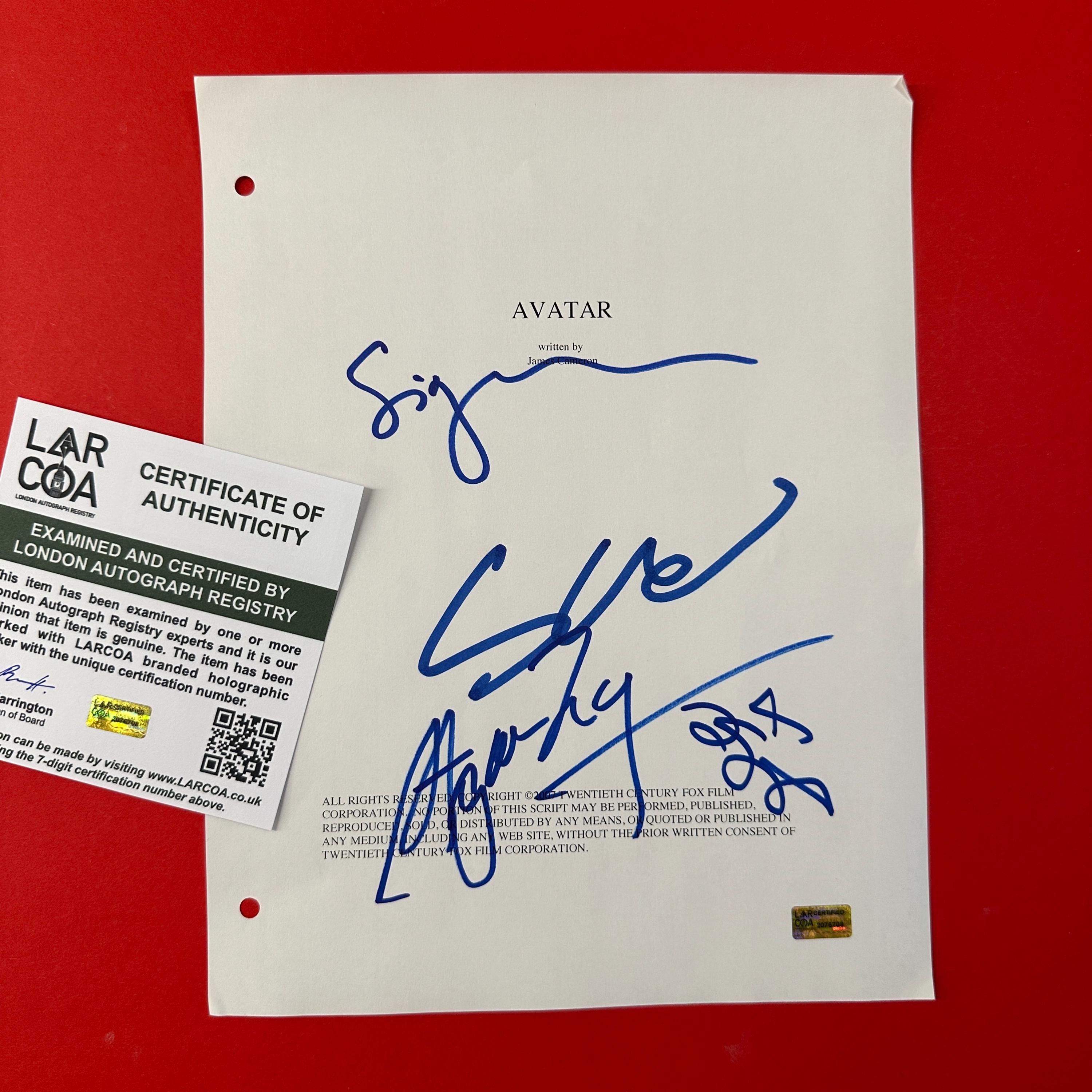 Avatar Autographs - Etsy