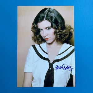Carrie Fisher signed photo authentic autograph with COA