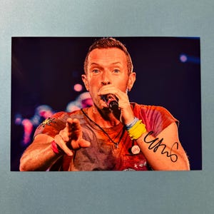 Chris Martin - Coldplay signed photo authentic autograph with COA