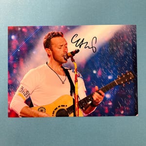 Chris Martin - Coldplay signed photo authentic autograph with COA