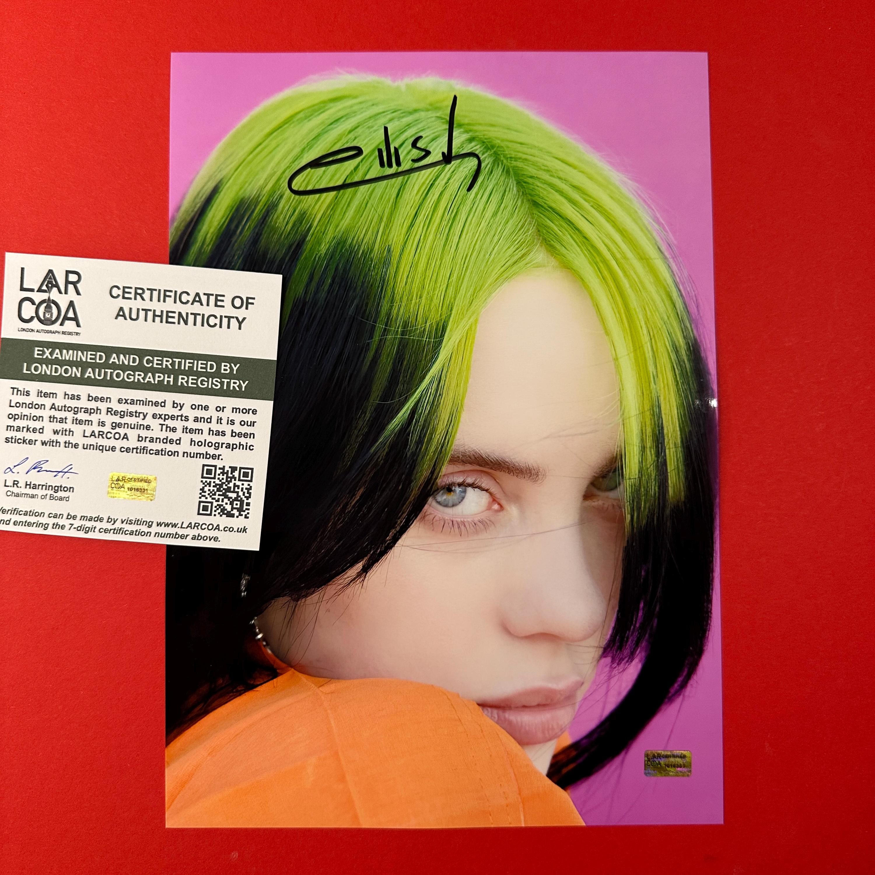 Billie eilish autograph - Etsy 日本