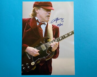 Angus Young - AC/DC signed photo authentic autograph with COA