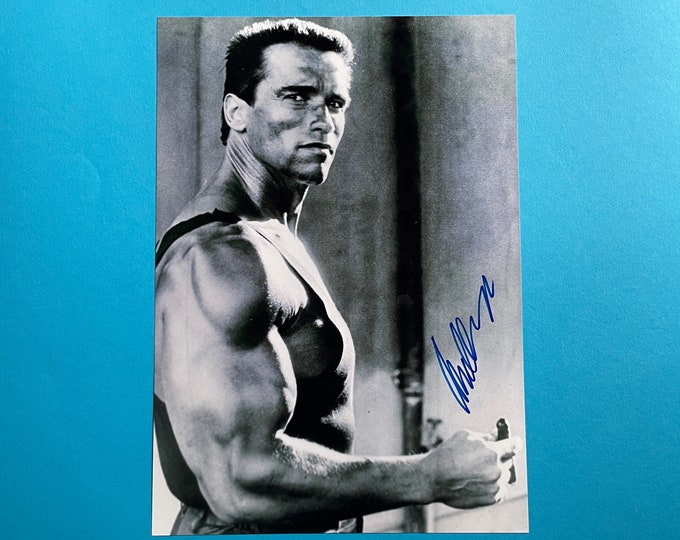 Arnold Schwarzenegger Signed Photo Authentic Autograph With COA - Etsy