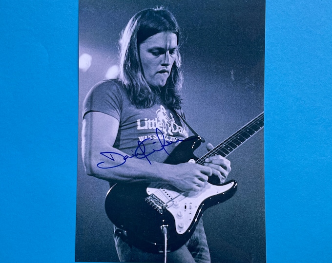 DAVID GILMOUR Signed Autographed Photo Cover COA Hologram main image 1