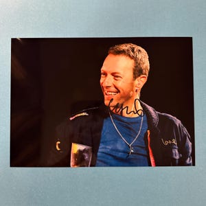 Chris Martin - Coldplay signed photo authentic autograph with COA