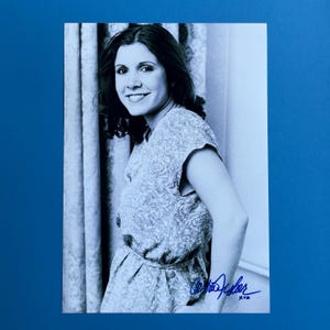Fotografía autógrafa auténtica firmada por Carrie Fisher con certificado de autenticidad