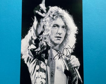 Robert Plant - Led Zeppelin signed photo authentic autograph with COA
