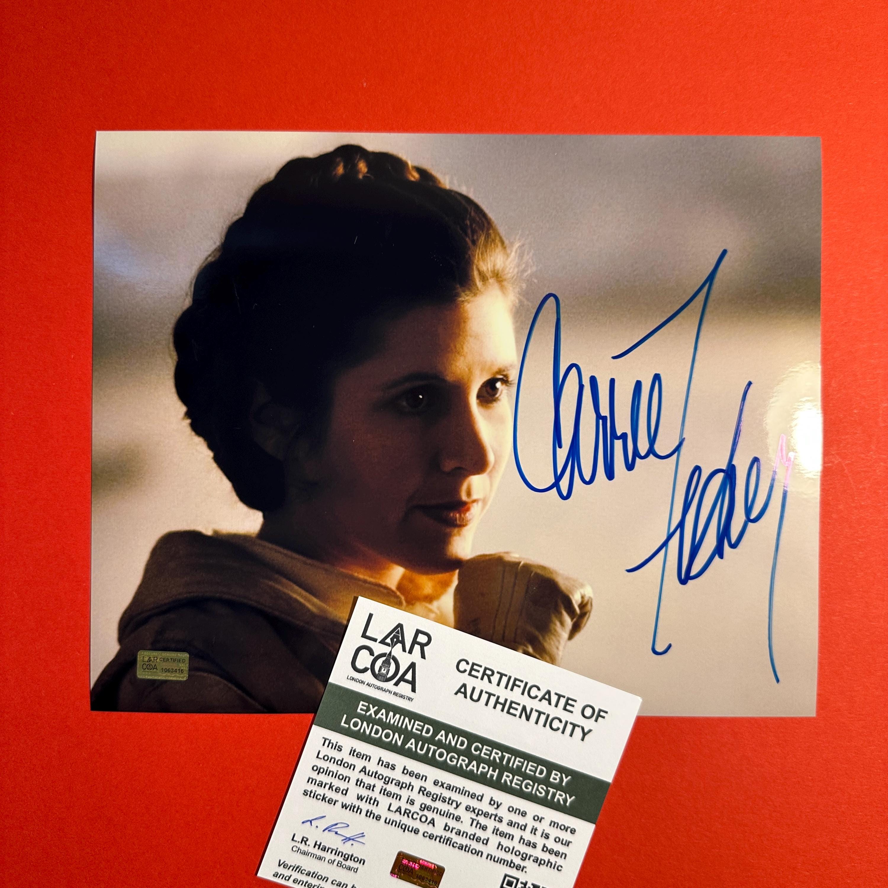 Carrie fisher autograph - Etsy 日本