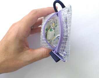 Clear Compact Zipper Pouch - Mini / Micro Bag - Tiny Coin Purse