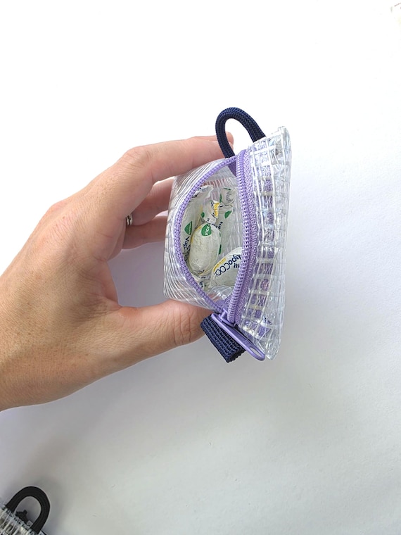 Clear Compact Zipper Pouch - Mini / Micro Bag - Tiny Coin Purse