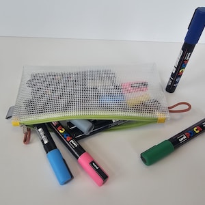 Langlebige wasserfeste, klare Reißverschlusstasche - 9 "x 4,75", Tech-Zubehör, Reise-Organizer, Make-up-Tasche, Kunstbeutel, TSA-zugelassen