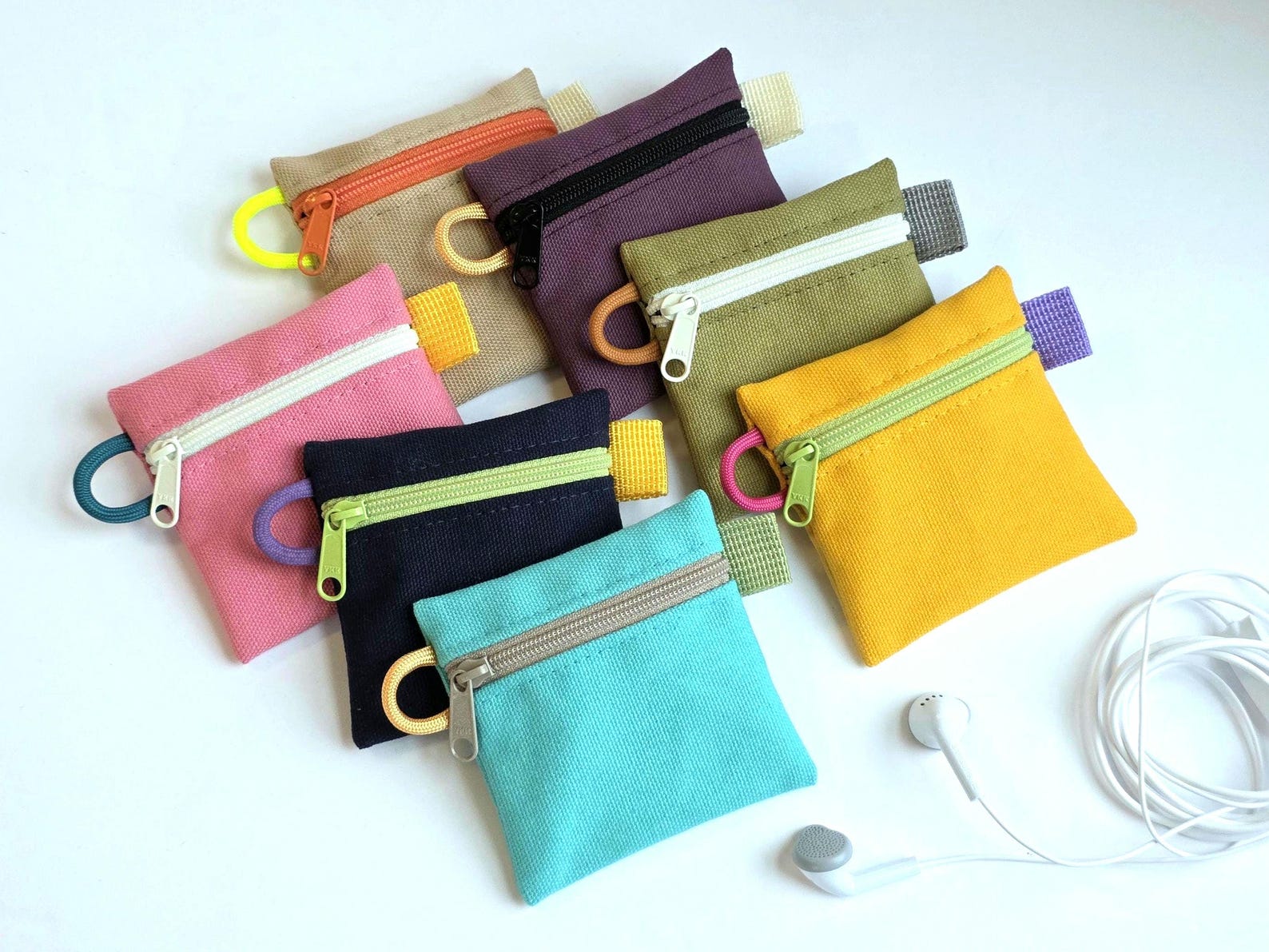 Image of Tiny Canvas Zipper Pouch - RiverbendExpressions
