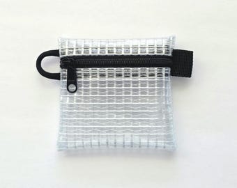 Clear Compact Zipper Pouch - Mini / Micro Bag - Tiny Coin Purse