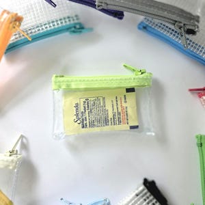 Clear Mini EDC Pouch / Tiny Coin Purse / Small Zipper Pouch for Purse, Bag, or Car / Pocket Size Organizer / Micro Storage
