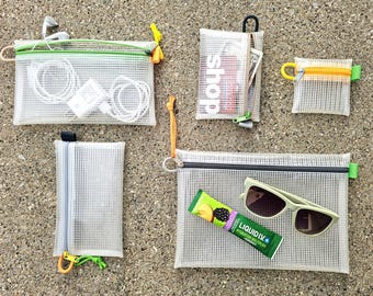Clear Zipper Pouches – Sturdy Organizer Bags for Travel, Hiking, Tech, Cords & Everyday Essentials | Waterproof Bags for the Beach/Pool