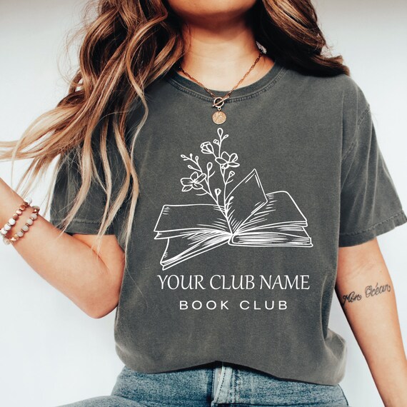 Custom Book Shirt,  Custom Book Club Shirt, Reading Club Shirt, Customized Book Shirt, Personalized Name Book Club Tee,Comfort Colors