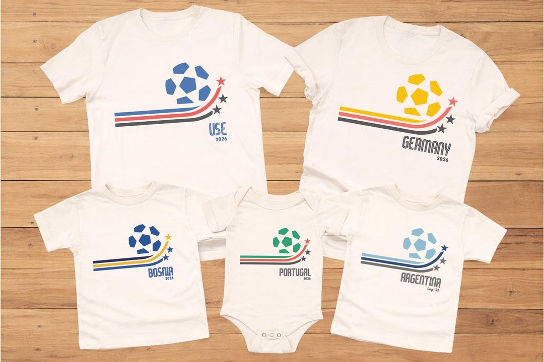 Retro Soccer Tshir, Brazil, Argentina, USA, Mexico, England, Portugal ...