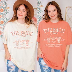 The Bach Club Shirt, Bachelorette Party Shirts, Cocktail Social Club, Personalized Bride Shirt, Custom Bachelorette Party Shirts, ALC593