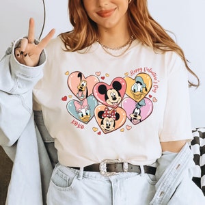 Mickey and Friends Disney Valentine Shirt, Disney Valentines Day Shirt, Valentine's Day Shirt, Valentine's Shirts,Cute Valentines Tee,ALC261