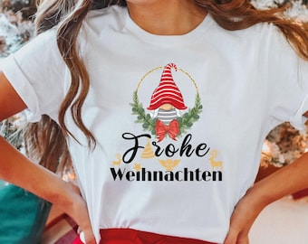 Frohe Weihnachten Shirts,German Christmas Crewneck, German Holiday Shirt, German Familienshirts Gift, Christmas Shirt,ALCOO2
