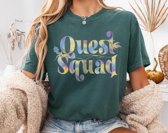 Quest Squad Onyx Storm Comfort Colors Tee: Fourth Wing Dragon Rider Gift