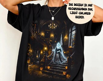 Haunted Mansion Shirt, Ghost Halloween Tee, Gothic Haunted House Shirt, Spooky Halloween Graphic Tee, Horror Shirt, LC984