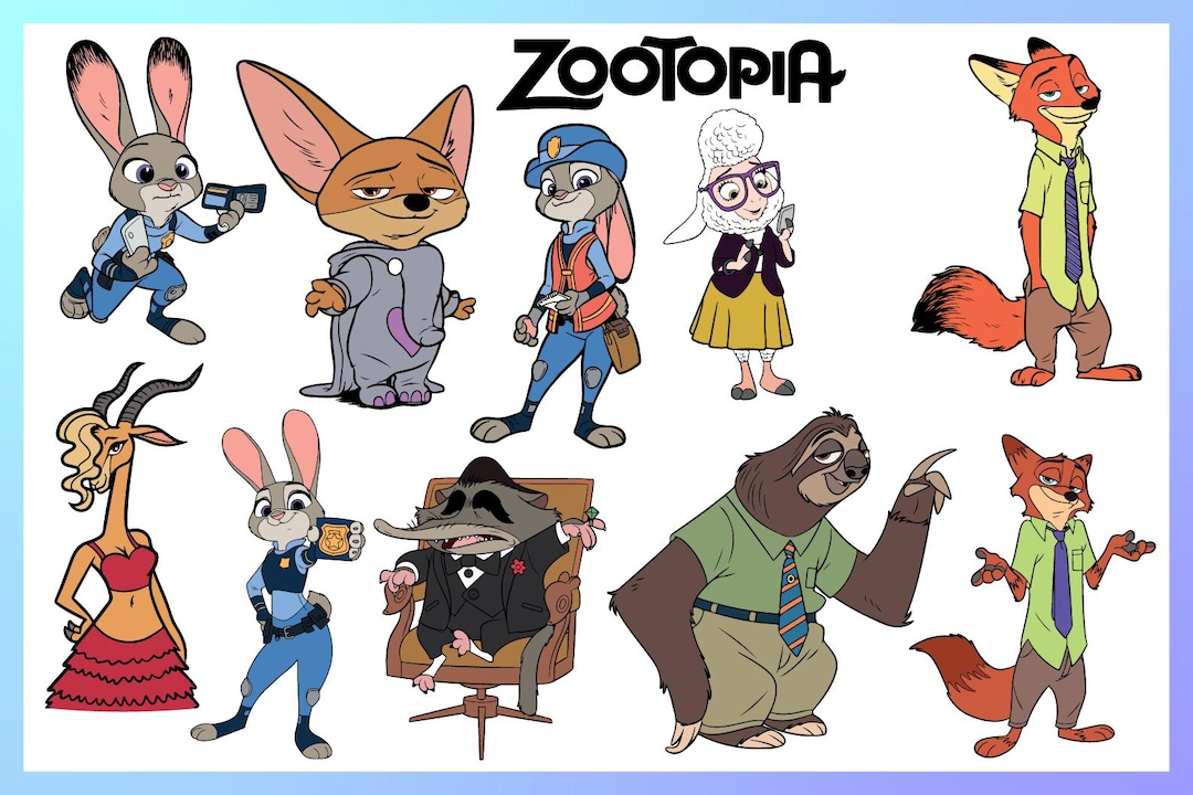 Zootopia Svg, Judy Hopps Svg, Nick Wilde Svg, Mayor Bellwether Svg ...