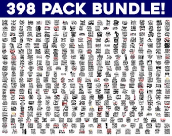May include: A digital download of 398 wine-themed SVG cut files. The image shows a grid of black and red text on a white background. The text includes phrases like "Wine Not?", "I'll Drink to That", and "Wine O'Clock".