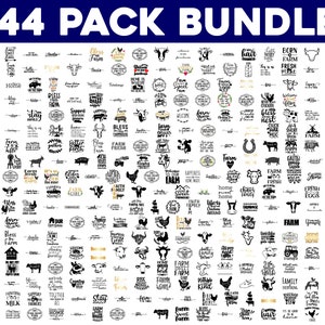 MEGA BUNDLE FERME, 344 modèles, ferme svg, svg ferme vie, signe de la ferme svg, svg de citations de ferme, svg animaux de la ferme, fichiers coupés cricut
