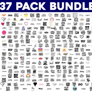 MEGA PAQUETE INSPIRACIONAL, 337 Diseños, Citas inspiradoras svg, Citas motivacionales svg, Citas de vida svg, archivos cortados cricut, silueta