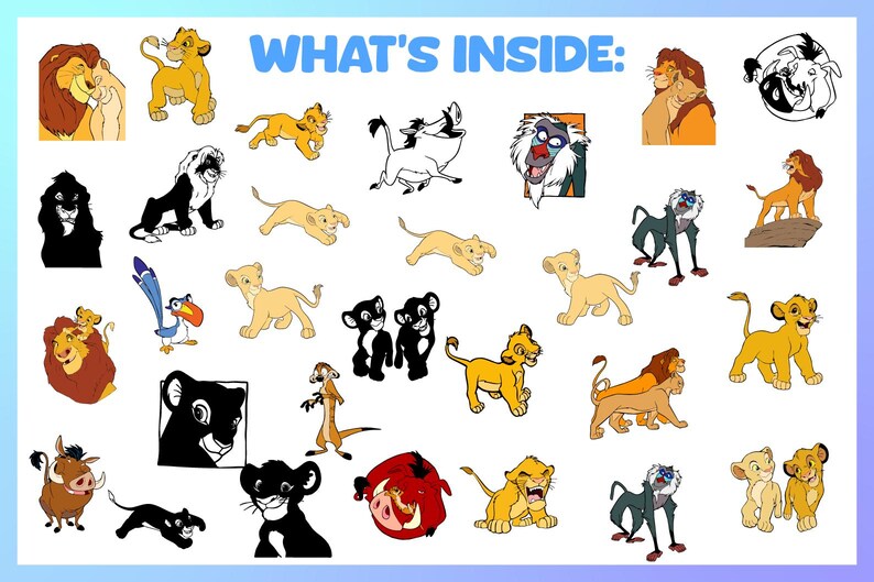 Lion King Svg, Baby Simba Svg, the Lion King Svg, Simba Svg, Mufasa Svg ...