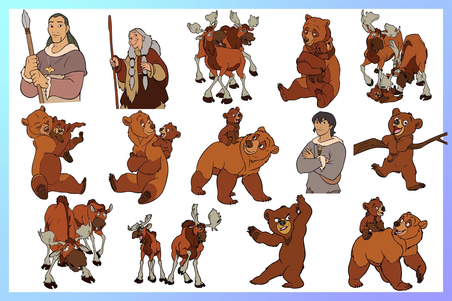 Brother Bear Svg, Bear Svg, Koda Svg, Kenai Svg, Layered Svg, Cut