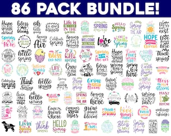 SPRING MEGA BUNDLE, 86 Designs, Spring svg, Easter svg, Welcome Spring svg, Hello Spring Svg, Easter Bunny svg, cut files cricut, silhouette