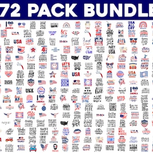MEGA BUNDLE 4 juillet, 272 modèles, 4 juillet svg, svg 4 juillet, svg du 4 juillet, Amérique svg, svg de la fête de l'indépendance, fichiers coupés cricut