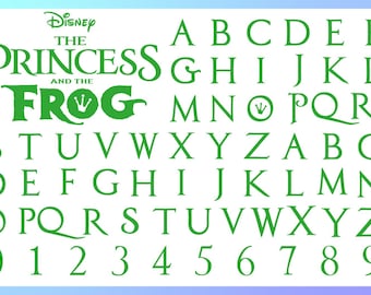 princess and the frog font, princess and the frog font svg, princess and the frog font cricut, princess and the frog svg