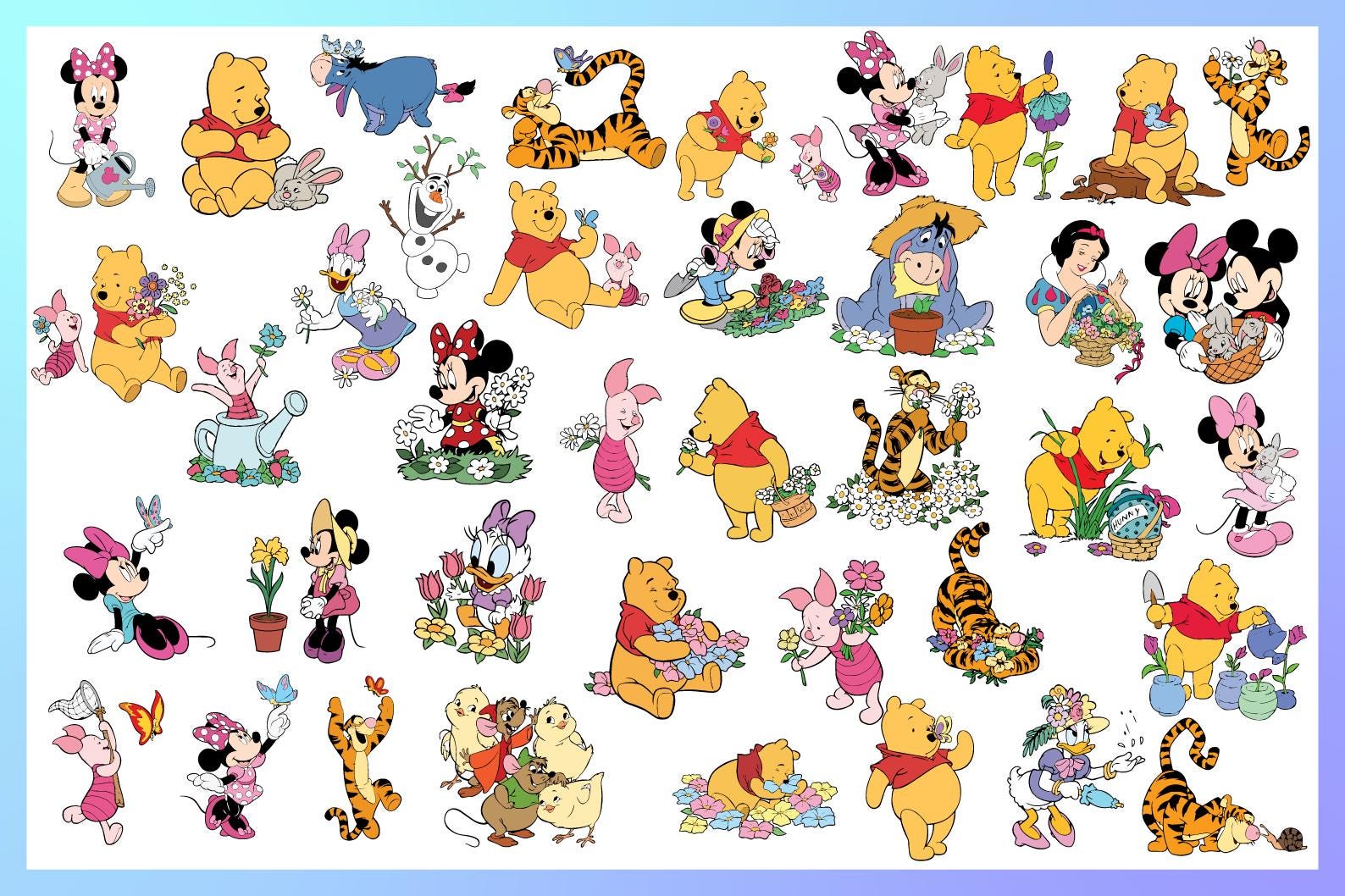 Spring Svg, Mickeyy Spring Svg, Minniee Spring Svg, Winnie Spring Svg ...