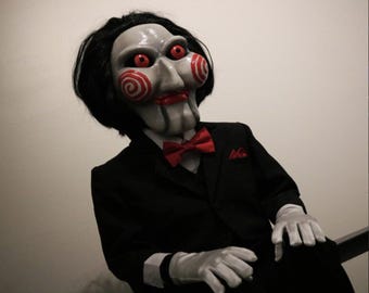 Saw Billy Puppenfigur 3D Gedruckt Horror Sammlerstück (45 cm)