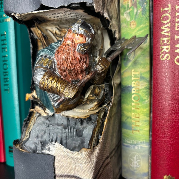 gimli / Durin / buch halter buchständer handgemacht der herr der gimli buchecke ringe Erebor / moria / gondor / rohan / 1/1