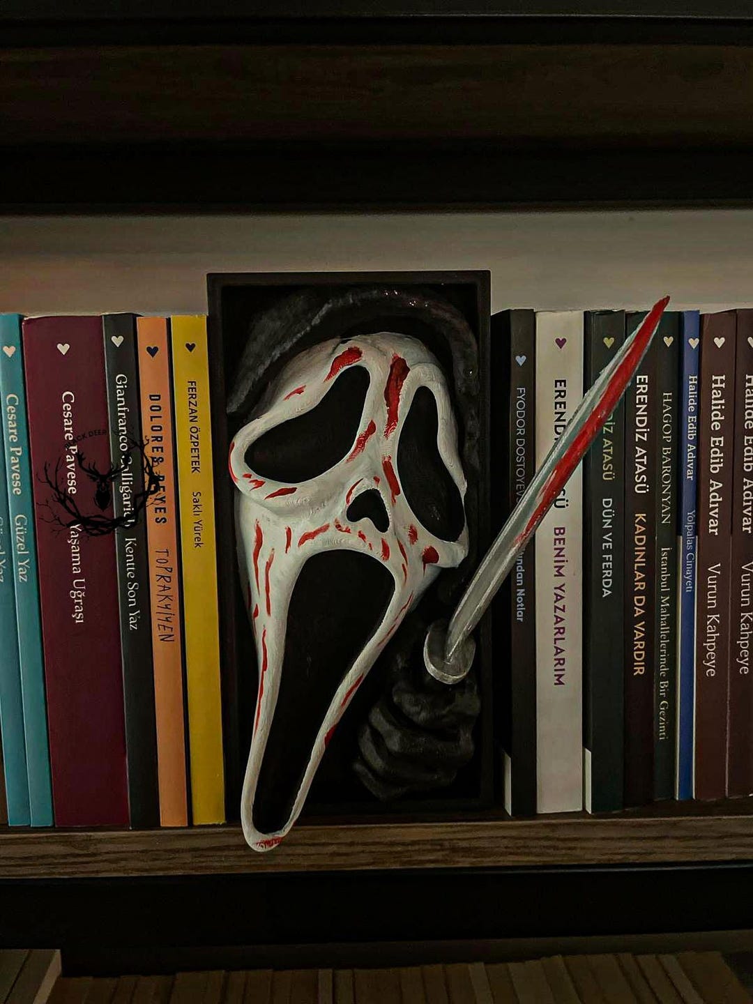 Scream Library Case Blackdeerstatue | Scream Book Nook Useful for Stand Midi (21CM) Painted ...