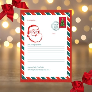 Carta a Papá Noel - Modelo para Niños | Carta de Papá Noel para imprimir