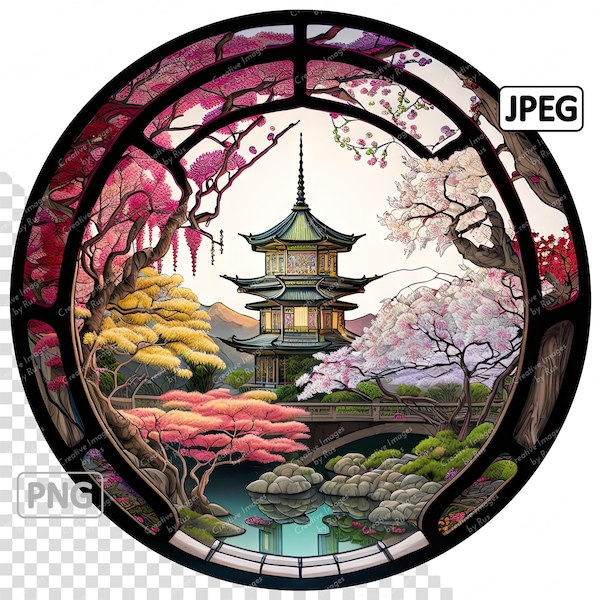 Pagoda Stencil - Etsy