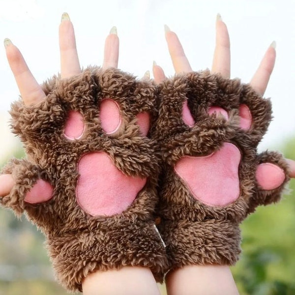 Cat Gloves Etsy
