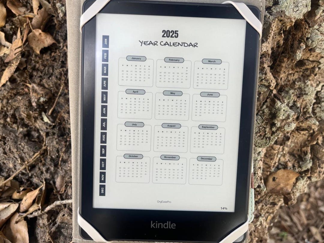Updated Generation Calendar New 2026 Interactive Kindle Paperwhite 11th Generation Monthly Calendar ...